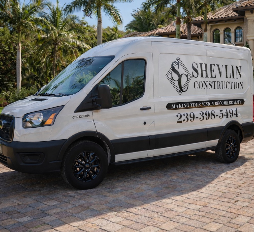 The Shevlin Construction van in Naples, Florida